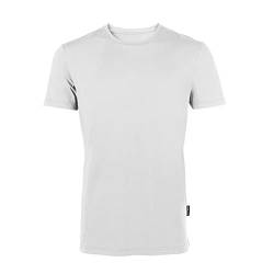 HRM Herren Luxury Roundneck Tee, weiß, Gr. L I Premium T-Shirt Herren Rundhalsausschnitt aus 100% Bio-Baumwolle I Basic T-Shirt bis 60°C waschbar I Hochwertige & nachhaltige Herren-Bekleidung von HRM