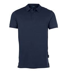 HRM Herren Luxury Stretch Polo, navy, Gr. M I Premium Polo Shirt Herren aus 95% Baumwolle & 5% Elasthan I Basic Polohemd bis 40°C waschbar I Hochwertige & nachhaltige Herren-Bekleidung von HRM