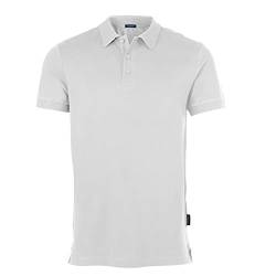 HRM Herren Luxury Stretch Polo, weiß, Gr. 3XL I Premium Polo Shirt Herren aus 95% Baumwolle & 5% Elasthan I Basic Polohemd bis 40°C waschbar I Hochwertige & nachhaltige Herren-Bekleidung von HRM