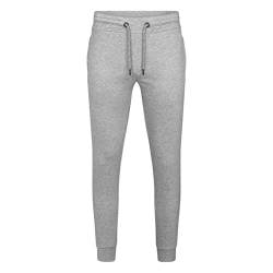 HRM Unisex 1500 Premium Joggingpants I Fair Trade Jogginghose Damen & Herren, 285 g/m² I Aus 70% Baumwolle & 30% recyceltem Polyester, Grey-Melange, 3XL von HRM