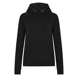 HRM Unisex 2005 Kid‘s Premium Raglan Hoody, dunkelgrau I Fair Trade Hoodie Kinder mit Kapuze, 320 g/m² I Aus 70% Baumwolle & 30% recyceltem Polyester, Black, 128 von HRM