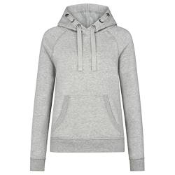 HRM Unisex 2005 Kid‘s Premium Raglan Hoody, dunkelgrau I Fair Trade Hoodie Kinder mit Kapuze, 320 g/m² I Aus 70% Baumwolle & 30% recyceltem Polyester, Grey-Melange, 128 von HRM