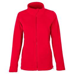 HRM Women´s Full- Zip Fleece Jacket, Rot, L, 1202 von HRM