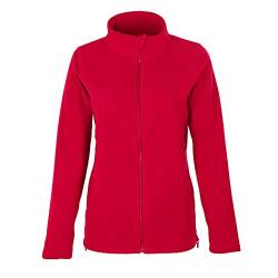 HRM Women´s Full- Zip Fleece Jacket, Rot, L, 1202 von HRM