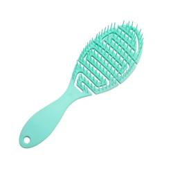 Bio Haarbürste ohne Ziepen für Damen Herren Kinder Dry & Wet Detangler Bürste für Locken Langes Kurzes oder Glattes Haar Kopfhaut Massagebürste Profi (Grün) von HSAJS