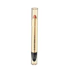 Lidschatten Stift Doppelseitiger Lidschattenstift mit Lidschattenpinsel Eyeshadow Stick Highlighter 6 Colors Glänzend Shimmer Eyeshadow Stylo Stift mit cremiger Textur (02#Sunset Gold) von HSAJS