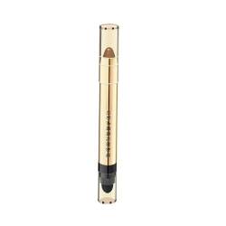 Lidschatten Stift Doppelseitiger Lidschattenstift mit Lidschattenpinsel Eyeshadow Stick Highlighter 6 Colors Glänzend Shimmer Eyeshadow Stylo Stift mit cremiger Textur (06#Bronze Gold) von HSAJS