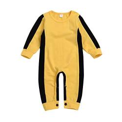 HSD Baby Strampler mit Aufdruck Baby Strampler für Mädchen Baby Strampler für Jungen (Yellow-3, 6-12 Months) von HSD