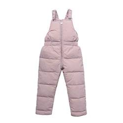 Kleinkind Kinder Baby Jungen Mädchen warme Hosen Gesamtjumper Winterhose Kleidung Schlafhose Jungen (Pink, 1-2 Years) von HSD