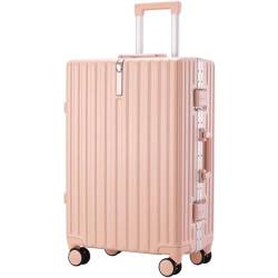 HSHTTKL Koffer Koffergepäck, leichtes Gepäck mit Aluminiumrahmen, 4 Universalräder, hartes Boarding-Gepäck, verstellbare Hebel-Koffer Neu Taschen von HSHTTKL