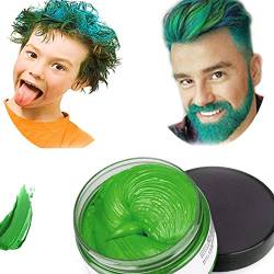 Haarfarbe Wachs, natürliche Matte Frisur für Party. Cosplay, Halloween (grün) von HTRUIYATY
