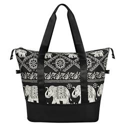 HUA ANGEL Damen Reisetasche Leichtgewicht Sporttasche Wasserdicht Weekender Tasche Übernachtungstasche mit Nass- und Trockentrenntasche für Reisen Yoga Fitnessstudio Training Schwimmen von HUA ANGEL