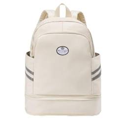 HUA ANGEL Rucksack Damen GroßE KapazitäT Faltbarer Ein Wochenende Sportrucksack Mit Schuhfach Und Nassfach FüR Reise Schwimm Training Beach Yoga Aus Nylon Leichter Wasserdichter Outdoor von HUA ANGEL