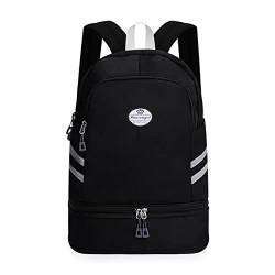 HUA ANGEL Rucksack Damen GroßE KapazitäT Faltbarer Ein Wochenende Sportrucksack Mit Schuhfach Und Nassfach FüR Reise Schwimm Training Beach Yoga Aus Nylon Leichter Wasserdichter Outdoor von HUA ANGEL