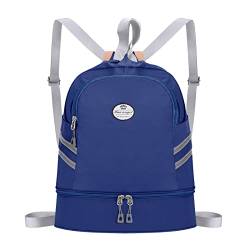 HUA ANGEL Wasserdicht Turnbeutel Kordelzug Rucksack Sporttasche Groß Rucksack Kordelzug Tagesrucksack mit Schuhfach für Damen Herren Alltag Outdoor Freizeit Yoga Schule Strand Schwimmen Wandern von HUA ANGEL