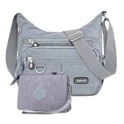 HUAERYOUYUE Schultertasche Damen Umhängetasche Wasserdichte Mode Reisetasche Leicht Seitentasche Lässige Sporttasche Büchertasche Taschen für Freizeit von HUAERYOUYUE