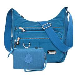 HUAERYOUYUE Schultertasche Damen Umhängetasche Wasserdichte Mode Reisetasche Leicht Seitentasche Lässige Sporttasche Büchertasche Taschen für Freizeit von HUAERYOUYUE