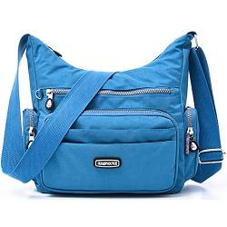 HUAERYOUYUE Umhängetasche Damen Reisetasche Wasserdichte Schultertaschen Mode Seitentasche Lässige Büchertasche Leicht Taschen Sporttasche für Freizeit von HUAERYOUYUE