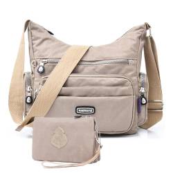 HUAERYOUYUE Umhängetasche Damen Reisetasche Wasserdichte Schultertaschen Mode Seitentasche Lässige Büchertasche Leicht Taschen Sporttasche für Freizeit von HUAERYOUYUE