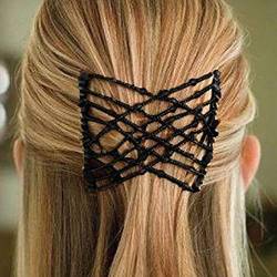 Frauen Haarperlen Slide Metal doppelte Haarnadeln Kamm dehnbare Sähe Haarklammern von HUANLE