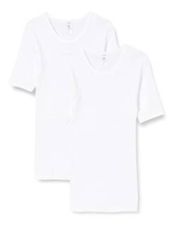 HUBER Herren Huber Herren Shirt Kurzarm 2er Pack Unterhemd, Grün (Weiss 0500), M EU von HUBER