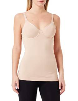 Huber Damen BH Hemd Unterhemd, Beige (Nude 0719), 40 (Herstellergröße: 80C) von HUBER