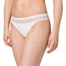 Huber Damen Unterhose Jenny String, Einfarbig, Gr. 38, Elfenbein (IVORY 0609) von HUBER