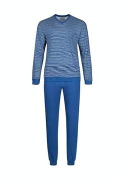 Huber Herren Casual at Home Pyjamaset, Blue White Stripes, Regular (2er Pack) von HUBER