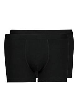 Huber Herren Pant 2er Pack Hipster, Schwarz (Schwarz 7665), X-Large (Herstellergröße: XL) von HUBER