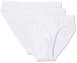 Huber Herren Unterhosen Classics Men Brasil Slip 3er Pack (Weiss 010500), XX-Large (Herstellergröße: 7) von HUBER