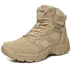 Taktische Stiefel Herren Outdoor Desert Boots rutschfeste Low-Top Lace-Up Army Schuhe Herbst und Winter Training Dschungelstiefel von HUDJX