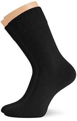 Hudson Herren Socken, 024491 Only, 2er Pack, Gr. 39/42, Schwarz (Black 0005) von HUDSON