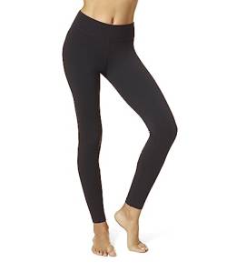 Damen-Leggings aus Ultra-Baumwolle mit breitem Bund von HUE | Modische Leggings, Black, S von HUE