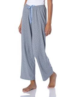 HUE Bedruckte Lange Schlafanzughose, Strick Printed Knit Long Pajama Sleep Pant Pyjamahose, Bella Blue/Mini Scribble, 3X Mehr von HUE