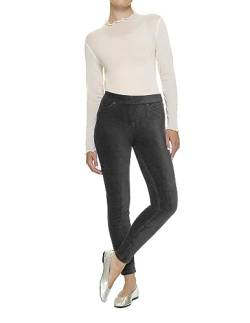 HUE Damen Cord Leggings, Dunkelgrau, Groß von HUE