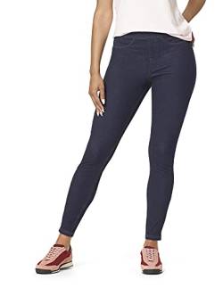 HUE Damen Curvy Fit Essential Denim Leggings Strumpfwaren, Mitternachtsspülung, Groß von HUE