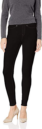 HUE Damen Jeanz-Denim-Leggings Strumpfwaren, schwarz, Klein von HUE