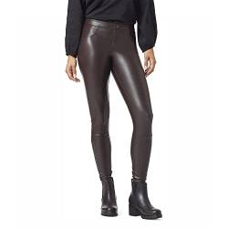 HUE Damen-Leggings aus Kunstleder, espresso, X-Groß von HUE