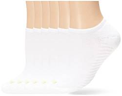 HUE Damen Massage Liner Socken 6er-Pack, Weiß, Einheitsgröße von HUE