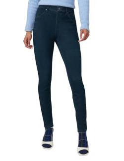 HUE Damen Ultraweiche Denim-Leggings mit hohem Bund Strumpfwaren, Black Indigo Wash, M von HUE