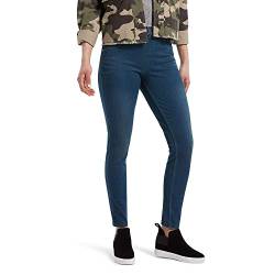 HUE Damen Ultraweiche Denim-Leggings mit hoher Taille Strumpfwaren, Steely Blue Wash, S von HUE