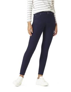 HUE Damen Ultraweiche Fleece gefüttert Denim Leggings | Warm Modische Leggings, Ink Wash, M von HUE