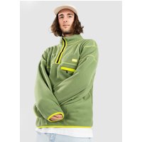 HUF Elysian Quarter Zip Fleece Pullover avocado von HUF