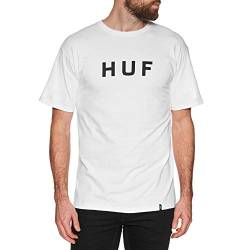 HUF Herren Essentials OG Logo S/S Tee T-Shirt, weiß, Mittel von HUF