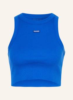 Hugo Blue Cropped-Top Baby Tank blau von HUGO BLUE