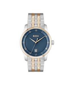 BOSS Analog Quarzuhr für Herren Kollektion Principle LE mit Edelstahlarmband Edelstahlarmband - 1514135 von HUGO BOSS