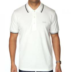 BOSS Athleisure Herren Poloshirt Paddy Weiß L von HUGO BOSS