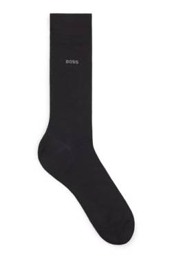 BOSS Herren John RS Uni WO Mittelhohe Logo-Socken aus Woll-Mix Schwarz 39-42 von HUGO BOSS