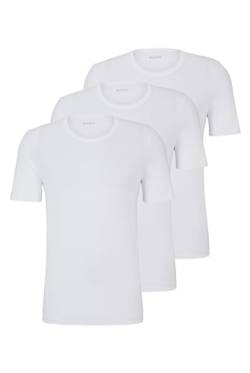 BOSS Herren T-Shirt, Weiß 100, L von HUGO BOSS