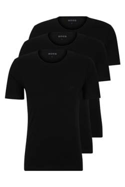 BOSS Herren T-Shirt Rn 3p Co T Shirt, New - Black1, S EU von HUGO BOSS